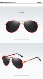 Luxury Polarized Sunglasses Men Women Driving Fishing Retro Sun Glasses Brand Designer Male Metal Sunglasses For Man UV400