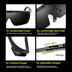 Safe Solar Eclipse Glasses Professional Solar Eclipse Observation Glasses for Direct Solar Eclipse Viewing Plastic Frame