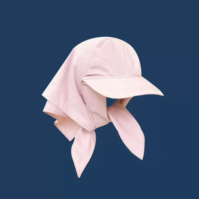 Quick Dry Bandana Tie Baseball Cap, Neck Flap Sun Outdoor Hat