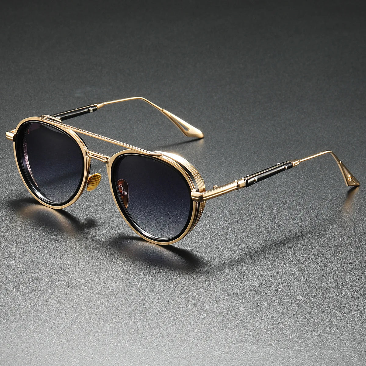 Luxury Round Sunglasses Men New Fashion Outdoor Shades for Driving Women Eyeglasses Trendy Vintage Brand Design UV400Sun Glasses