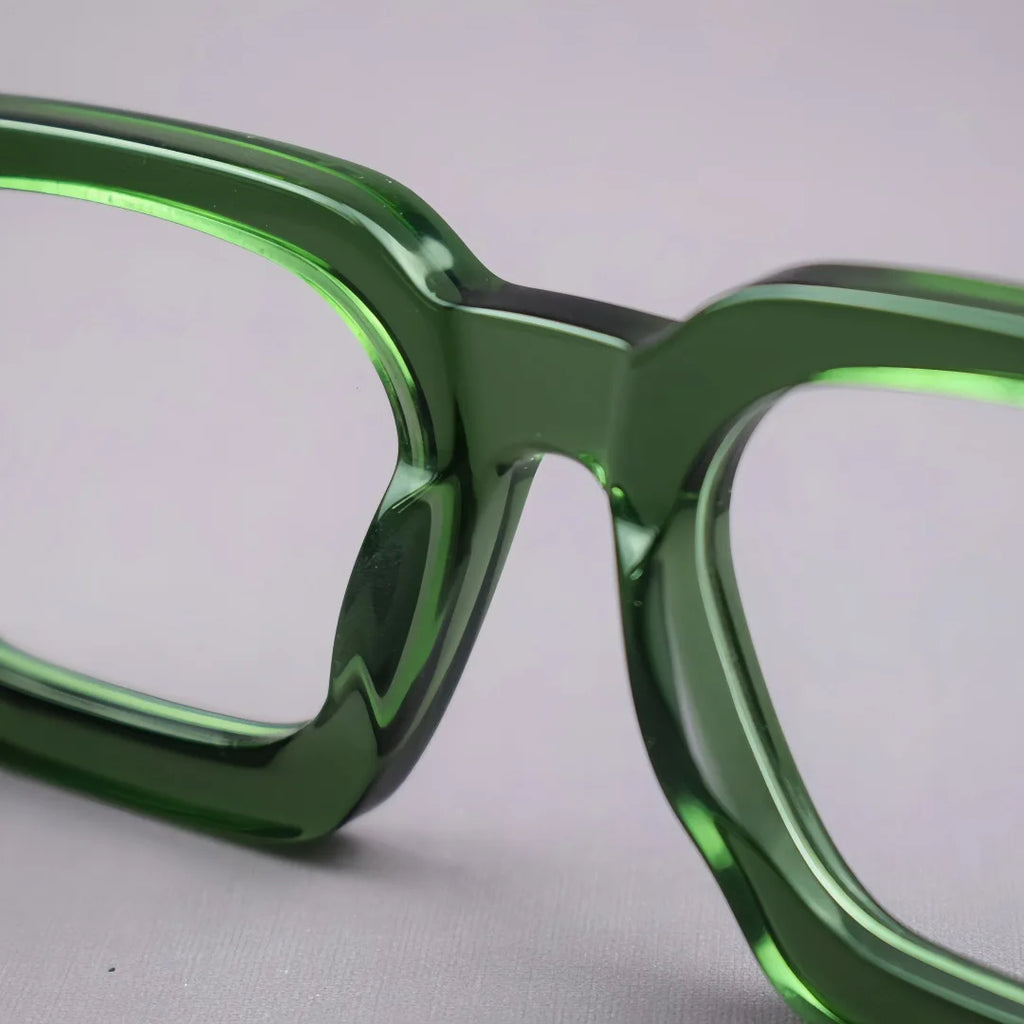 Luxury Thicken Acetate Reading Glasses Men Women Anti Blue Light Prescription Glasses Myopia Hyperopia Oversized Square Eyewear