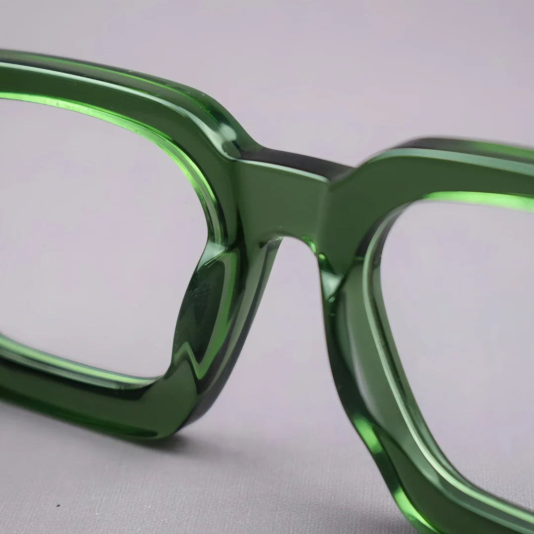 Luxury Thicken Acetate Reading Glasses Men Women Anti Blue Light Prescription Glasses Myopia Hyperopia Oversized Square Eyewear