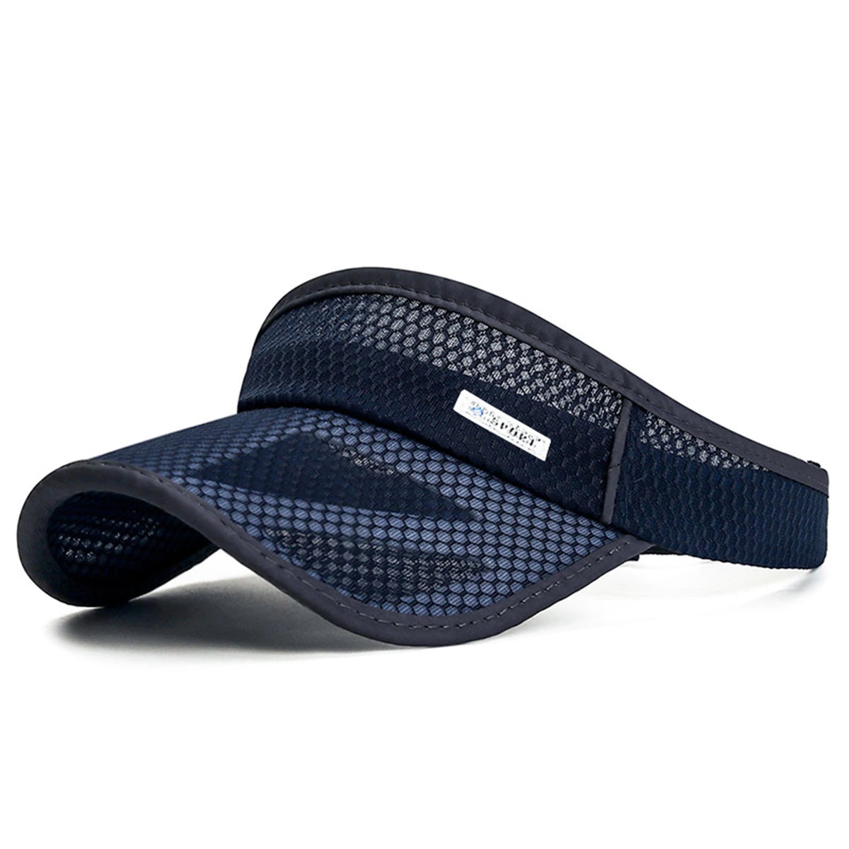 Lightweight Hollow Top Sun Visor Hat With Extra Long 11cm Brim For unisex