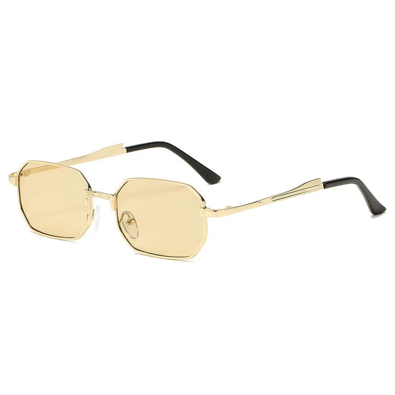 Luxury Narrow Sunglasses Fashion Rectangle Women Men Metal Brand Driving Shades Classic Oculos Masculino Glasses UV400