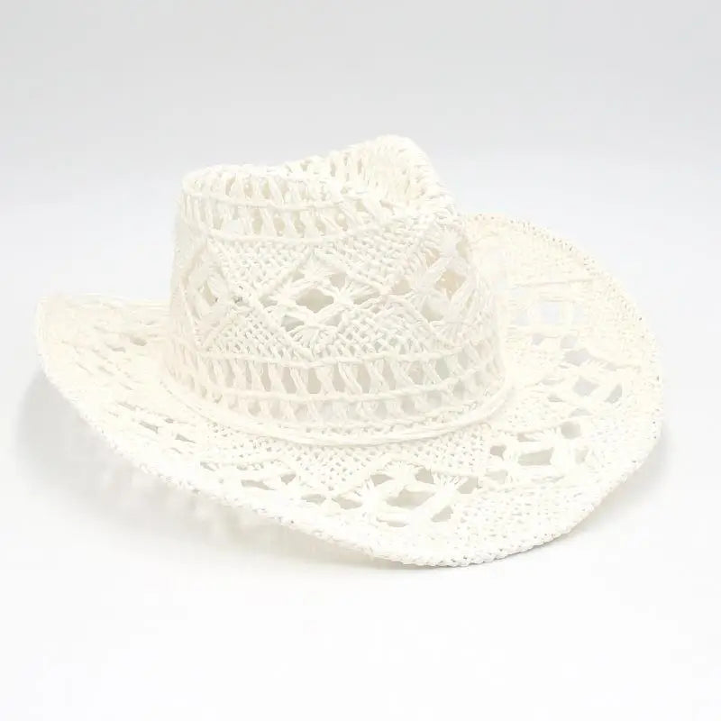 Cowboy Western Cowgirl Hat Foldable Wide Brim Cowboy Hat for Unisex