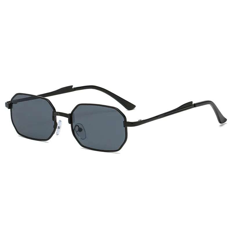 Luxury Narrow Sunglasses Fashion Rectangle Women Men Metal Brand Driving Shades Classic Oculos Masculino Glasses UV400
