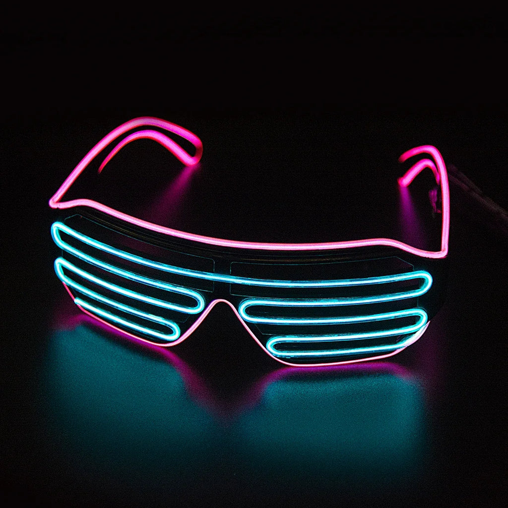 LED Glowing Glasses Gafas Luminous Bril Neon Christmas Glow Sunglasses