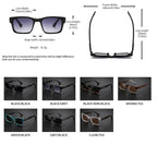 Retro Punk Fashion Sunglasses - Square Protective Frame, UV400 Unisex for Outdoor Adventures & Casual Style