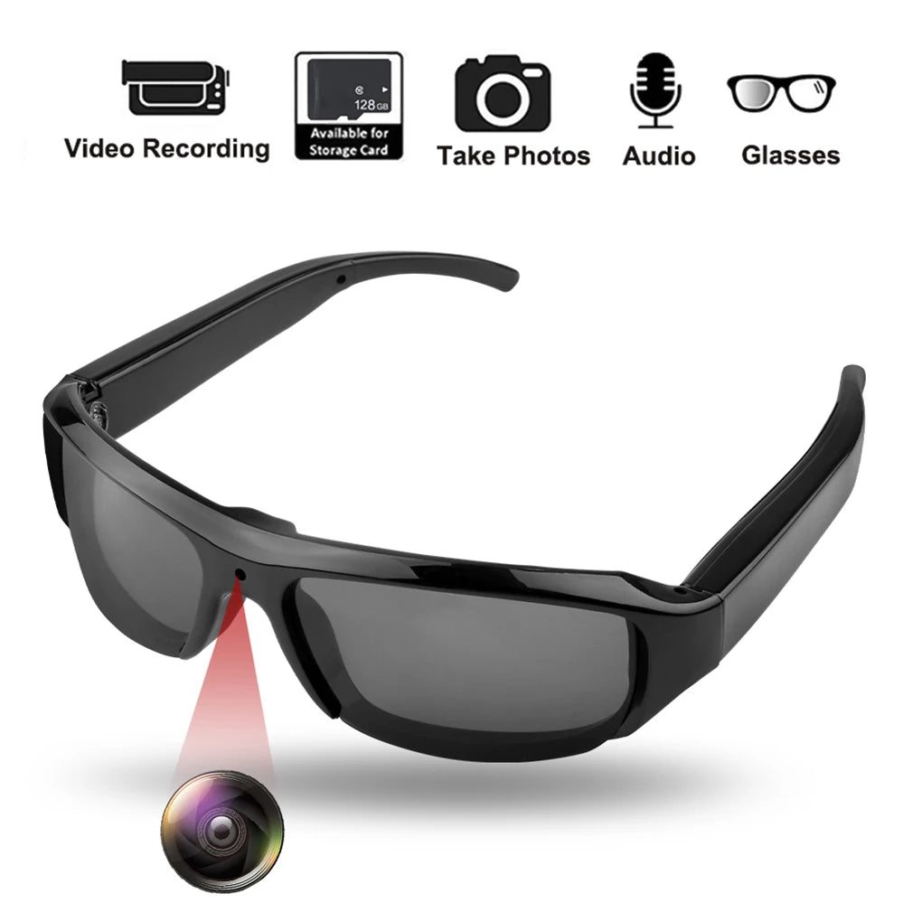 Wearable HD 1080P Mini Camera Portable Outdoor Security Sports DV DVR Video Glasses