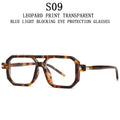 Retro Fashion Square Blue Light Blocking Shades Sunglasses For Men