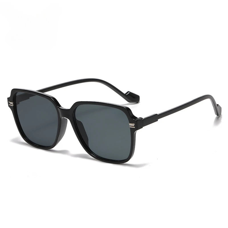 Classic Fashion Large Frame Square Glasses Transparent Lens Casual Decorative Glasses Suitable for Office Очки Солнечные Мужские