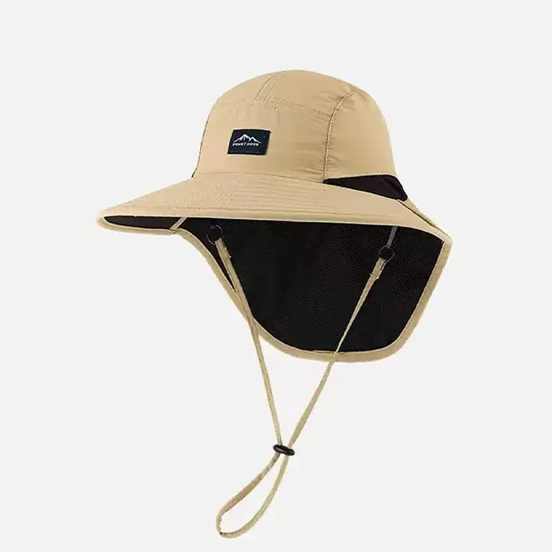 Wide Brim Waterproof Quick-drying Panama Caps Outdoor Visor Bucket Hats