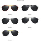 Luxury Polarized Sunglasses Men Women Driving Fishing Retro Sun Glasses Brand Designer Male Metal Sunglasses For Man UV400