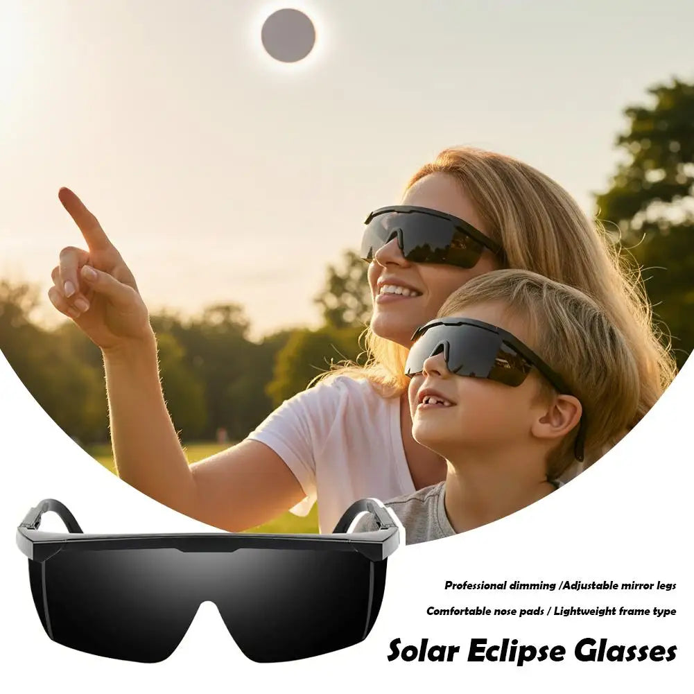 Safe Solar Eclipse Glasses Professional Solar Eclipse Observation Glasses for Direct Solar Eclipse Viewing Plastic Frame