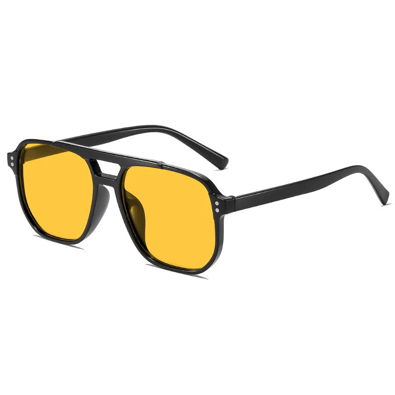 Vintage Men Women Square Shades Brand Designer Unisex Sun Glasses