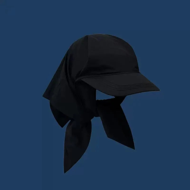 Quick Dry Bandana Tie Baseball Cap, Neck Flap Sun Outdoor Hat