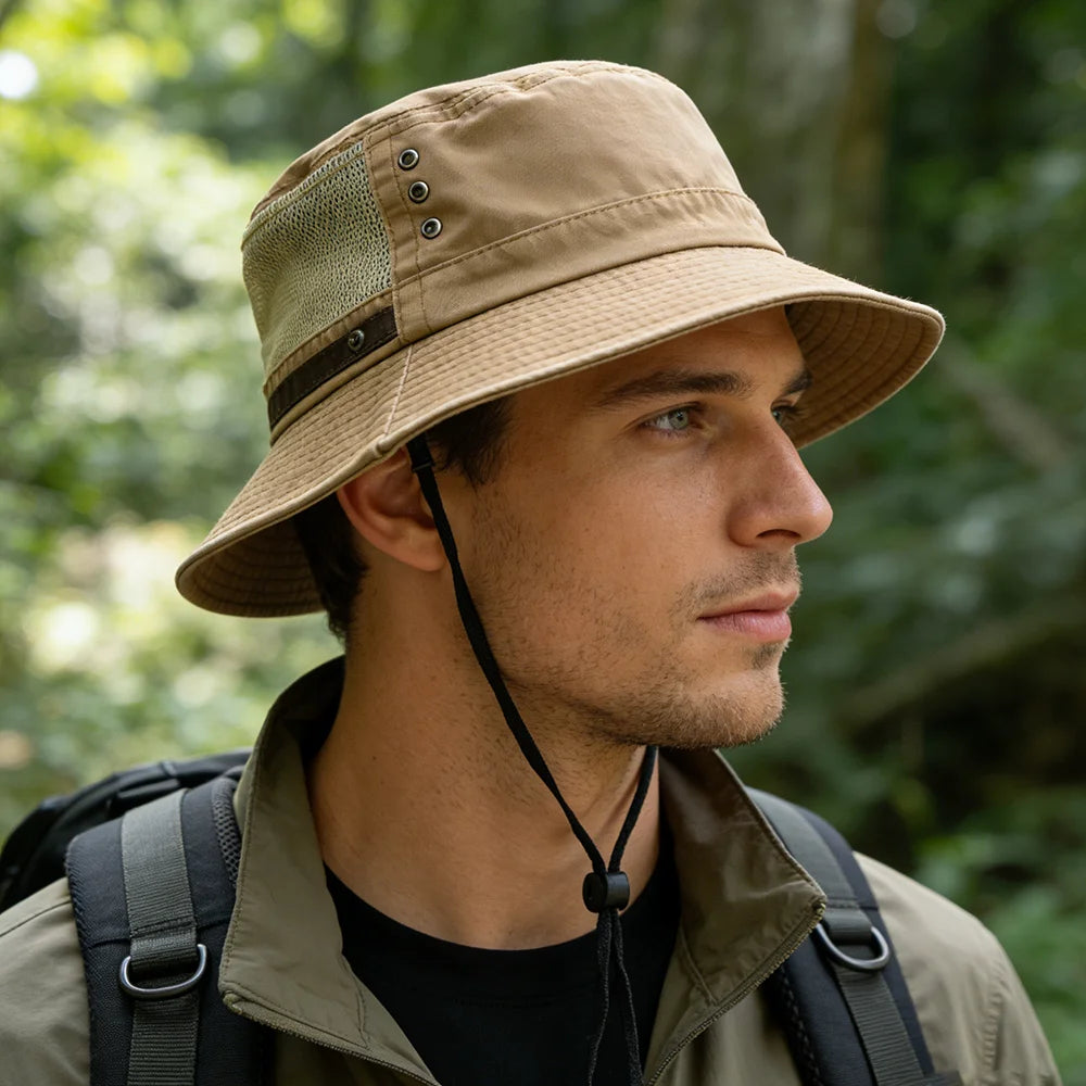 Cotton Bucket Hats Outdoor Cap Casual Men Women Panama Hat