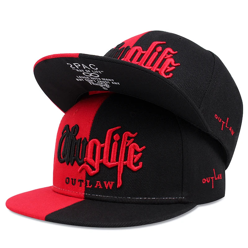 Fashion Fastball CAP Thuglife Embroidery Hiphop Baseball Cap S
