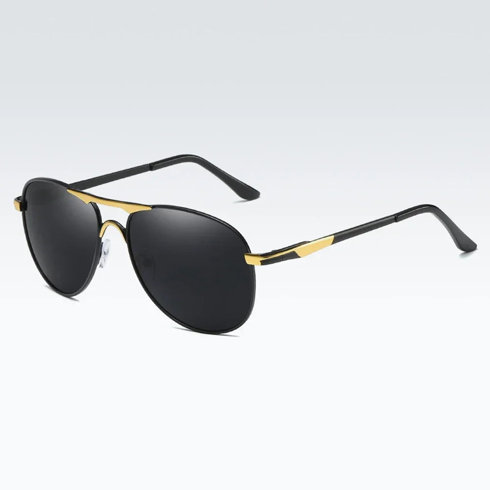 Luxury Polarized Sunglasses Men Women Driving Fishing Retro Sun Glasses Brand Designer Male Metal Sunglasses For Man UV400