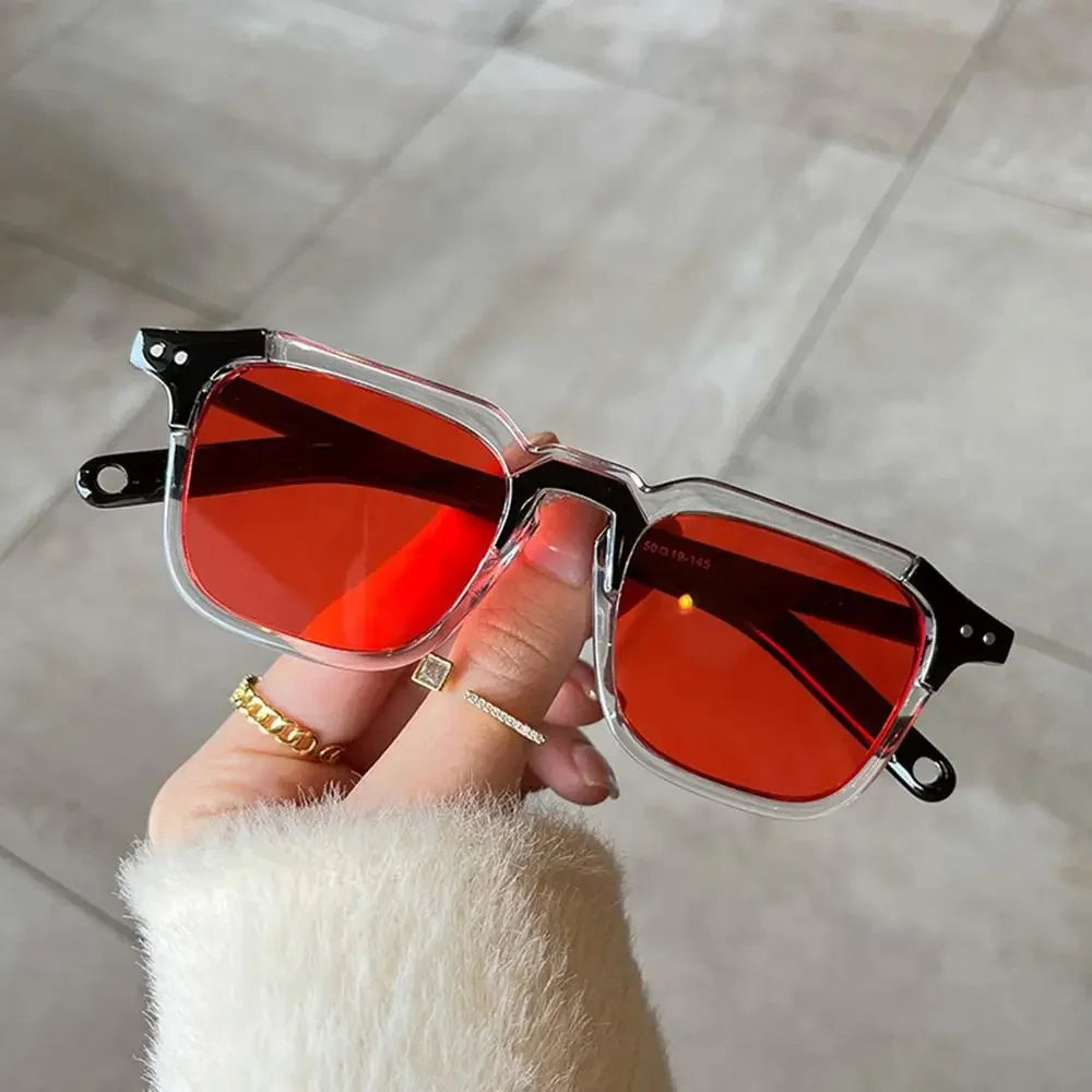 Cool Square Sunglasses Fashion Vintage UV400 Tint Ocean Lens Sun Glasses