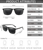 Luxury Square Vintage Polarized Cycling Sunglasses Men Women Fashion Travel Driving Fishing Sun Glasses Male Eyewear UV400