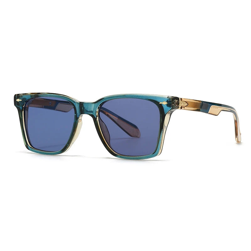 Luxury Square Sunglasses Men Women Retro Business Sun Glasses
