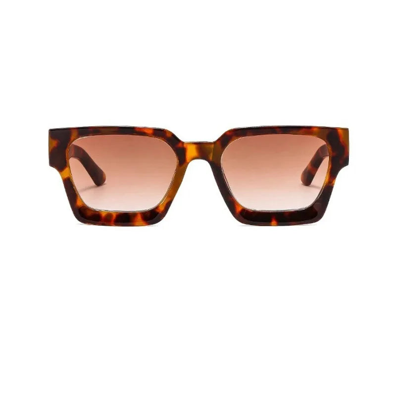 Vintage Big Square Sunglasses Men Women Brand Designer Black Sun Glasses