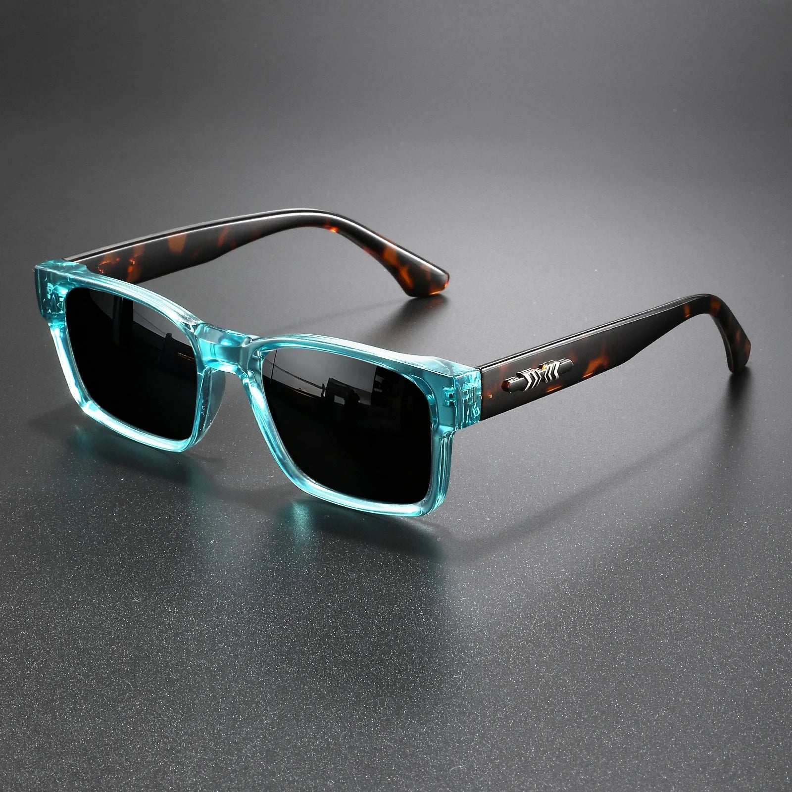 Retro Punk Fashion Sunglasses - Square Protective Frame, UV400 Unisex for Outdoor Adventures & Casual Style