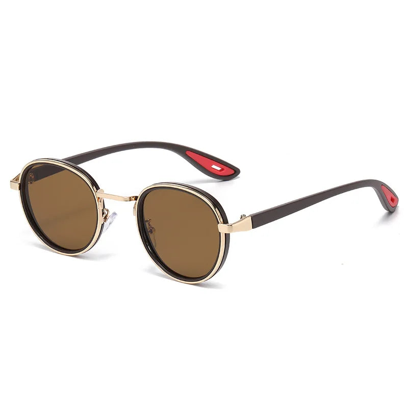 Retro Round Vintage Metal Frame Sun Glasses