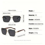 Luxury Square Sunglasses Men New Wooden Vintage Designer Fashion Glasses Women Vacation Gradient Eyewear