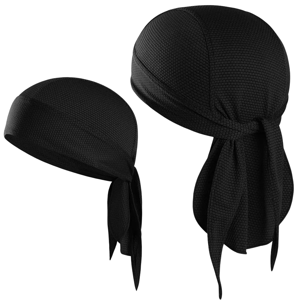 2PCS Quick-drying Bandana Breathable Beanies Hat Sweat-wicking Do Rags Sun Protection