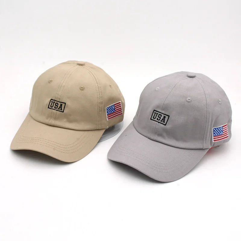 New American Flag USA Letters Embroidery Baseball Caps for Men And Women