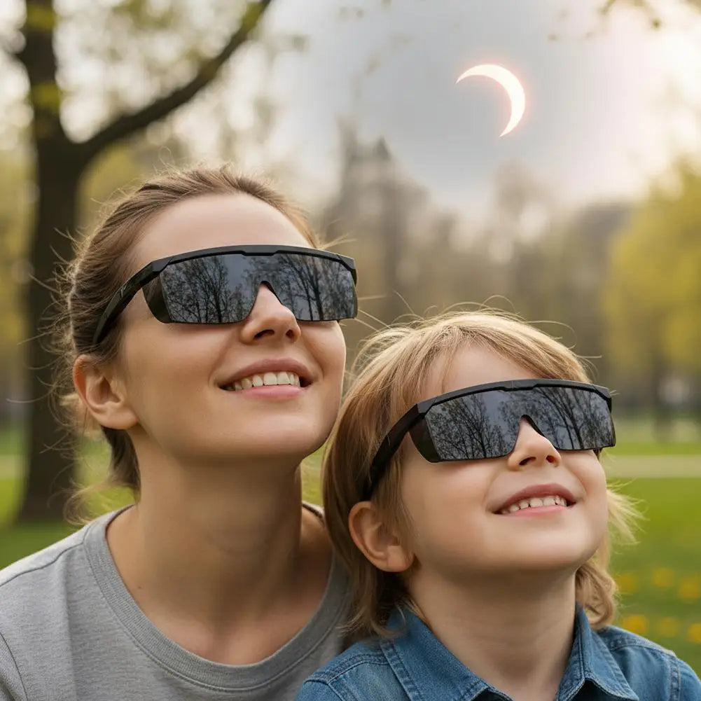 Safe Solar Eclipse Glasses Professional Solar Eclipse Observation Glasses for Direct Solar Eclipse Viewing Plastic Frame