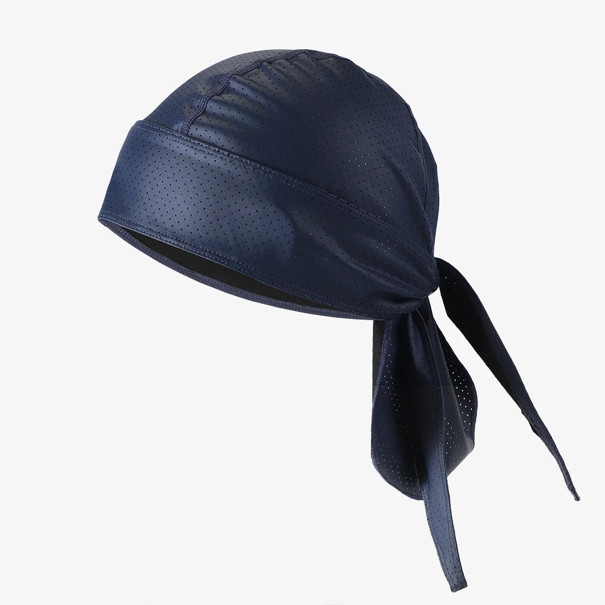 Men's Breathable Perforated Durag Headwrap, Quick Dry Pirate Bandana Hat, Lightweight Motorcycle Biker Head Scarf, Elastic Skull