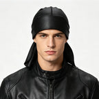 Men's Breathable Perforated Durag Headwrap, Quick Dry Pirate Bandana Hat, Lightweight Motorcycle Biker Head Scarf, Elastic Skull