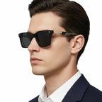 Luxury Square Sunglasses Men Women Retro Business Sun Glasses