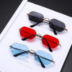 Luxury Rimless Square Sunglasses Man Brand Designer Frameless Gradient Sun Glasses Woman Fashion Vintage Metal Oculos De Sol