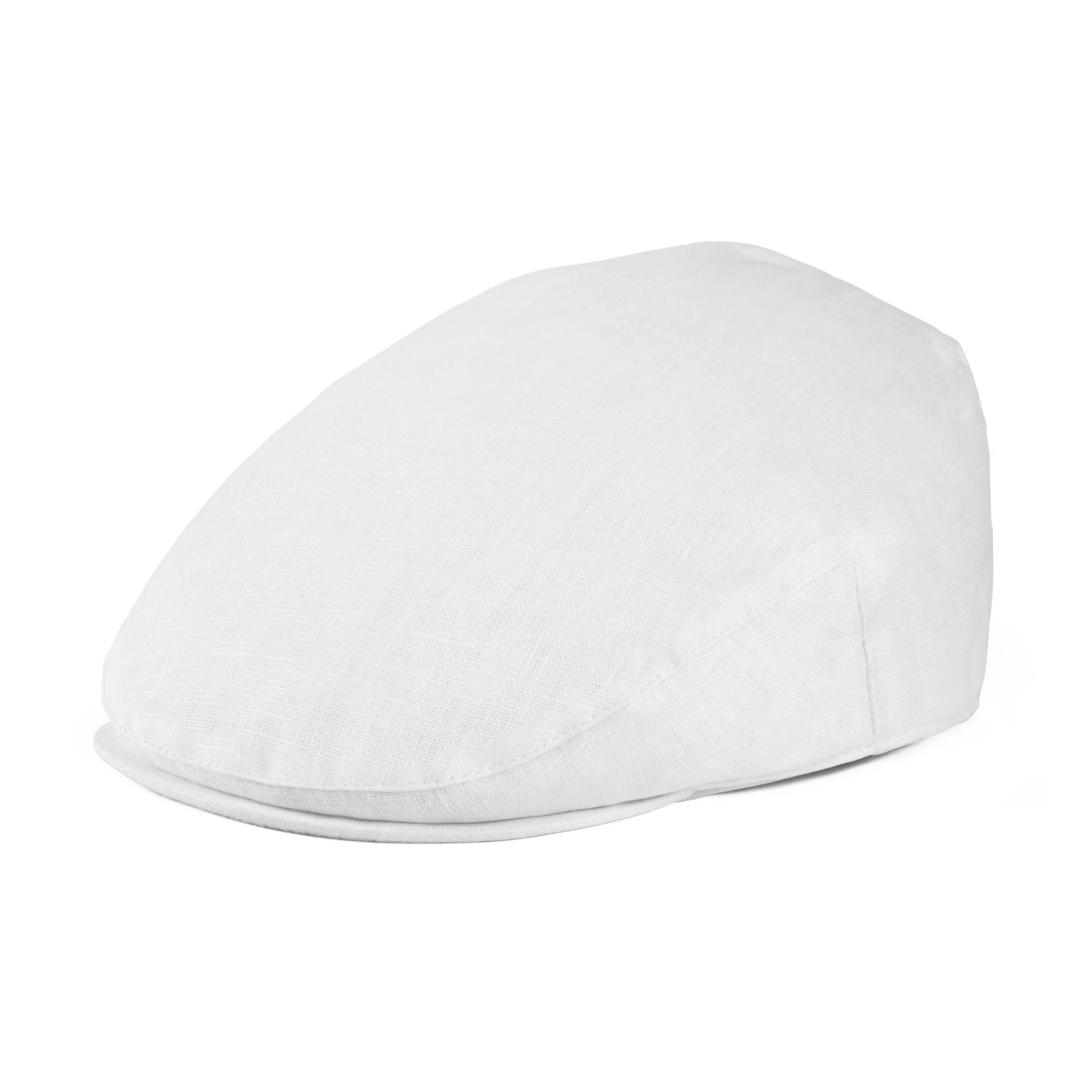 Flat Cap for Men Women Herringbone Linen Newsboy Lightweight Cap