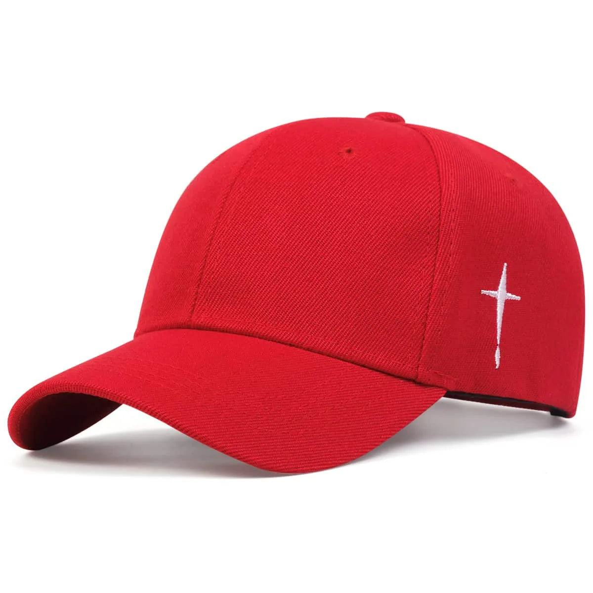 Unisex Spring Style Sports  Baseball Hat with Side - Embroidered Cross Patterns. Outdoor Adjustable Casual Hat Sunscreen Hats