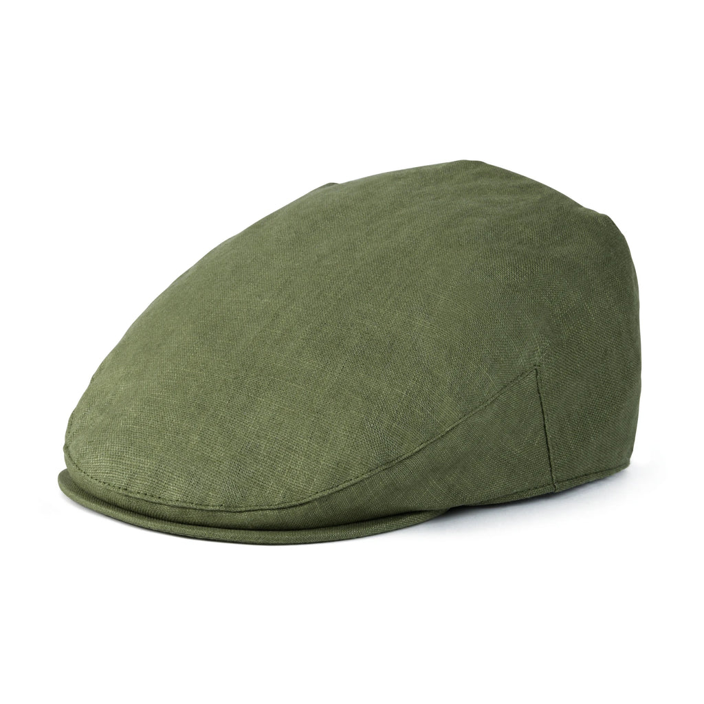 Flat Cap for Men Women Herringbone Linen Newsboy Lightweight Cap