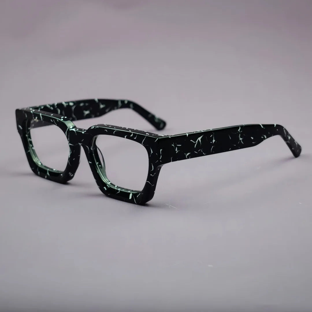 Luxury Thicken Acetate Reading Glasses Men Women Anti Blue Light Prescription Glasses Myopia Hyperopia Oversized Square Eyewear