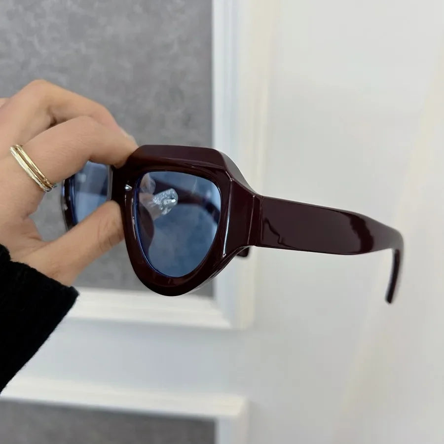 Casual Vintage Square For Women Classical Brand Retro Round Sun Glasses