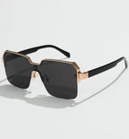 Men Women Frameless Square Luxury Brand Design Fashion Vintage Sun Glasses