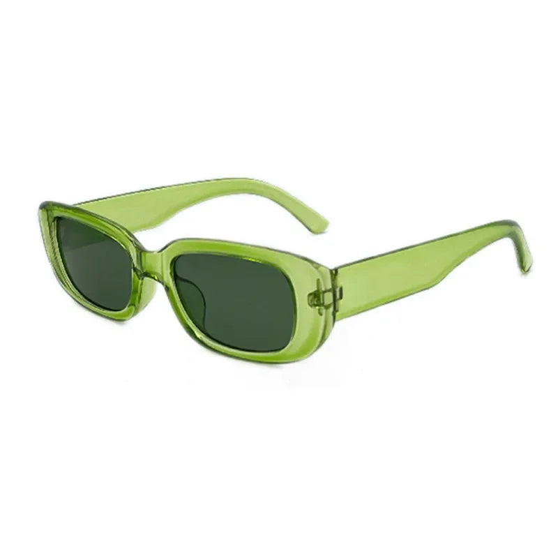 Vintage Black Square Sunglasses for Woman Luxury Brand Small Rectangle Sun Glasses