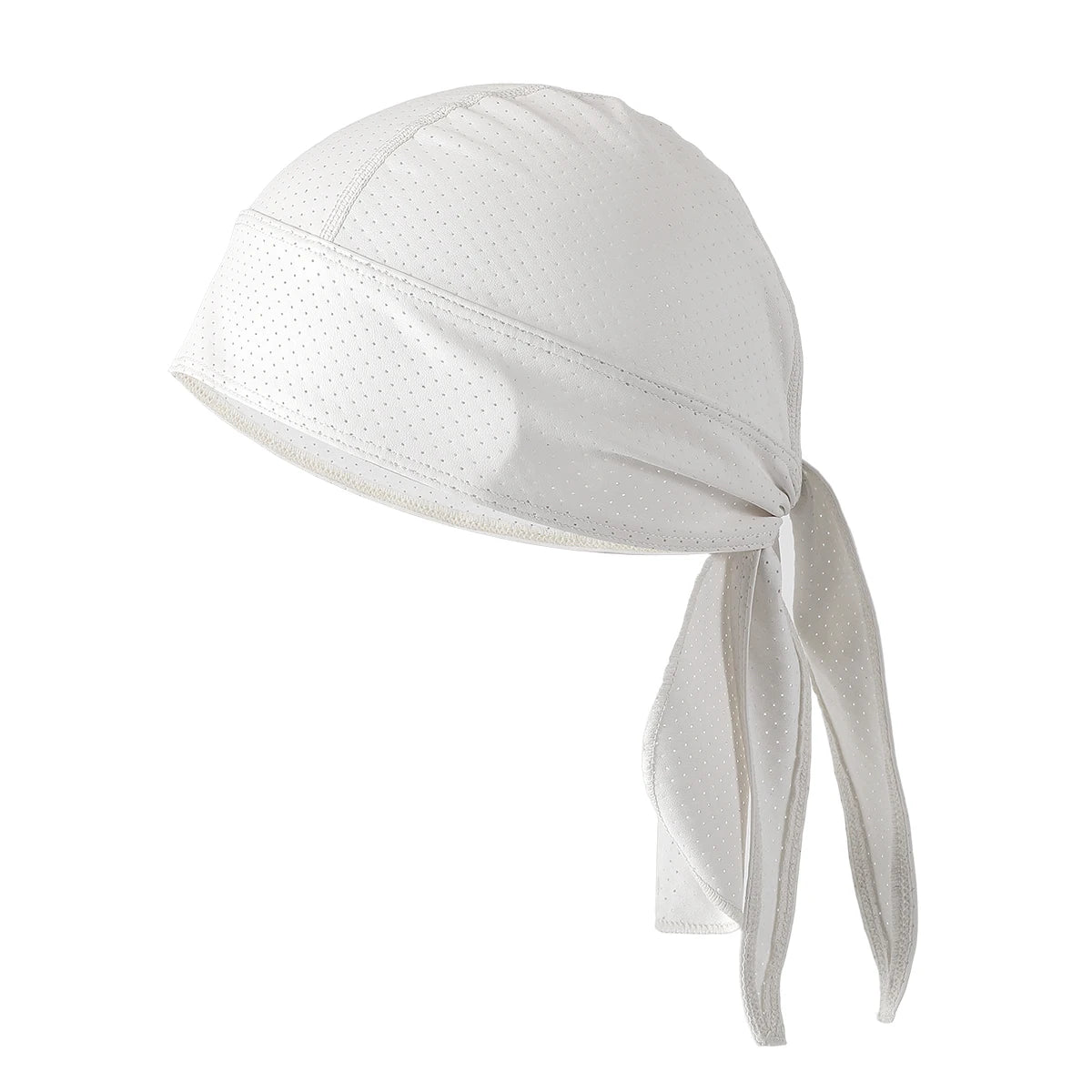 Men's Breathable Perforated Durag Headwrap, Quick Dry Pirate Bandana Hat, Lightweight Motorcycle Biker Head Scarf, Elastic Skull