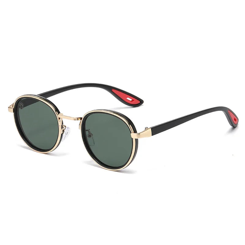 Retro Round Vintage Metal Frame Sun Glasses