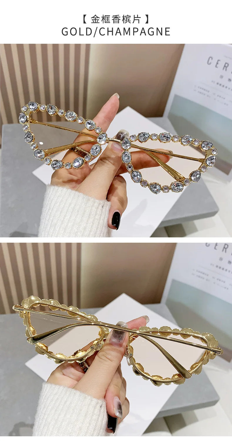 Luxury Design Cat Eye Sunglasses Women Men Fashion Vintage Brand Sun Glasses Metal Frame Driving Eyeglasses Uv400 Gafas De Sol