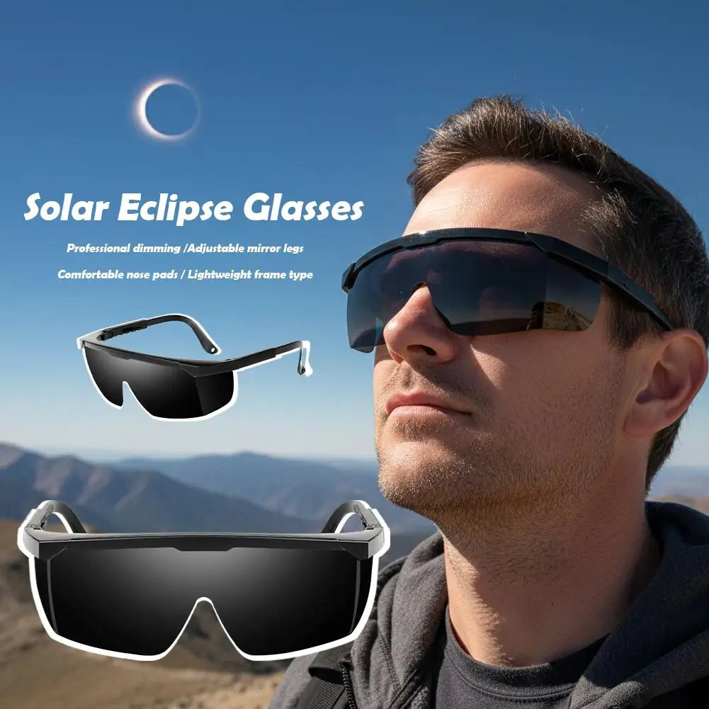 Safe Solar Eclipse Glasses Professional Solar Eclipse Observation Glasses for Direct Solar Eclipse Viewing Plastic Frame