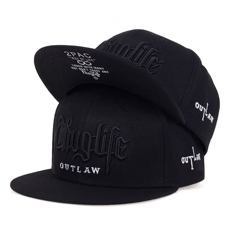 Fashion Fastball CAP Thuglife Embroidery Hiphop Baseball Cap S