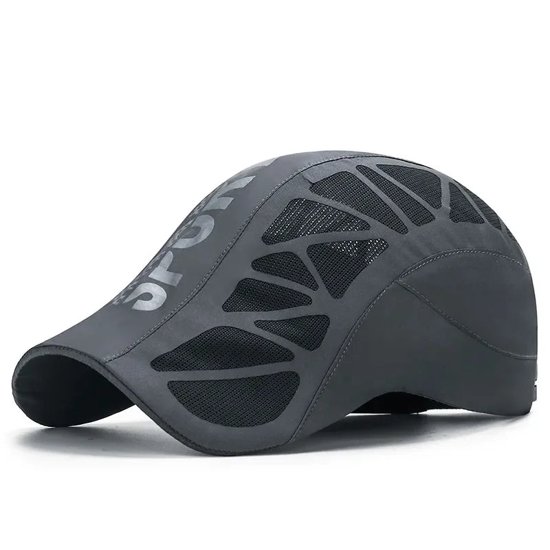 Summer New Sport Alphabet Forward Hat Men's Breathable Mesh Shade Quick Dry Hat